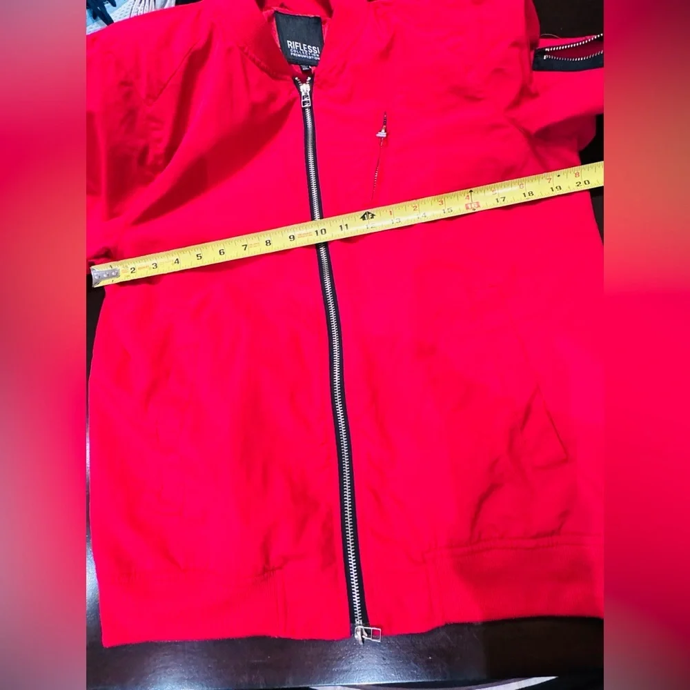 RIFLESSI BOMBER JACKET SIZE 2XL UNISEX ZIPPERS